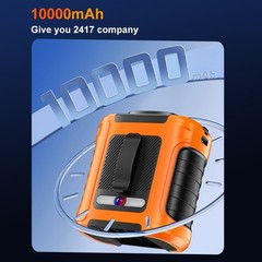 Portable Waist Fan Clip On 10000mAh Rechargeable Personal Cooling Neck Shirt Fan