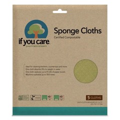 Sponge Cloths – 5 Count – 100% Natural Cleaning Rags for Kitchen, Bathroom, H…