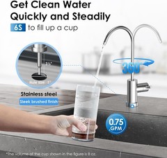 Waterdrop 10UB-CM 6 Months Under Sink Water Filter (Include: System+Faucet）