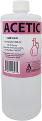Glacial Acetic Acid, Food Grade, 99.85+% Purity, Ethanoic
