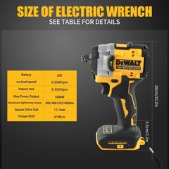 NEW DeWalt 20V Brushless 3/8″ Compact Impact Wrench Hog Ring Anvil DCF923B