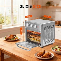 Air Fryer Toaster Oven Combo Oven Countertop Functional Stainless Up to 450°F