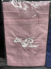 MyPillow Roll & Go Pillowcases Set of 2 Midnight Blue Lilac Pink 100% Cotton