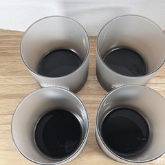 4 Casamigos Tequila Rocks Lowball Glasses Gray Hand Wash Only