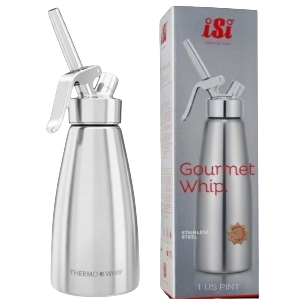 iSi Gourmet Whip Cream Whipper – 1 US Pint- 170301 Stainless Steel