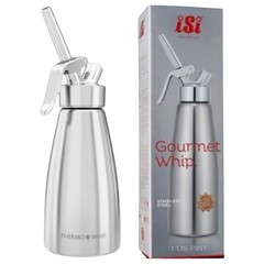 iSi Gourmet Whip Cream Whipper – 1 US Pint- 170301 Stainless Steel