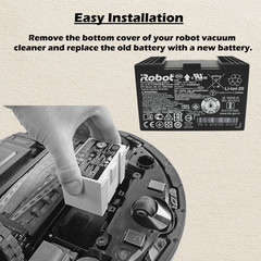 New OEM iRobot Roomba j7 j7+ High Capacity Lithium Ion Battery 2410mAh – ABL-D2
