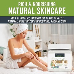 16 fl oz Viva Naturals Coconut Oil USDA Organic, Unrefined Extra Virgin, Non-GMO