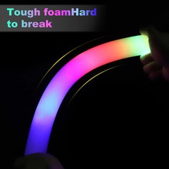 100PCS LED Foam Sticks Light Up Wands Rally Flashing Glow Party Rave