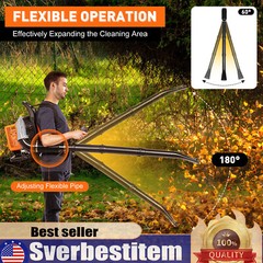 2024 New Upgraded 63CC 2-Stroke 850CFM 4.3HP Commercial Backpack Gas Leaf Blower