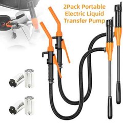2Pack Portable Transfer Pump Battery Operated Electric Pump Gas Transfer 2.4 GPM