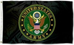 United States Army Military Service Mark Flag 100D 3×5 FABRIC W/ BRASS GROMMETS