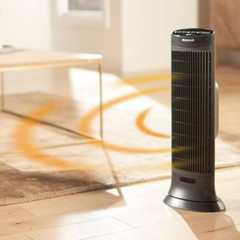 Honeywell Slim Ceramic Tower Heater Black: Indoor Space Heater, Adjustable