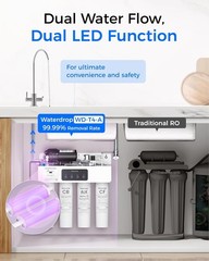 [Dual Flow] Waterdrop WD-T4-A Alkaline pH+ Reverse Osmosis Water Filter,10-Stage
