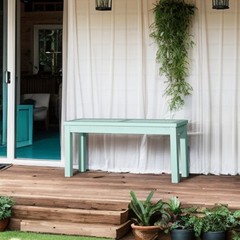 1 PCS 40inch Outdoor Wooden Porch Bench Garden Furniture for Backyard Seat