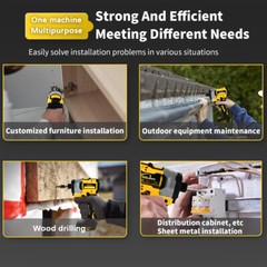 Brushless Cordless Impact Driver,for Dewalt 20V Max Battery,1/4″ Compact,4 Speed
