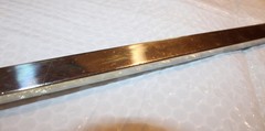 1920’s Antique Towel Bar Solid Nickel Silver / White Brass 3 lb 9 oz 27 5/8 Inch