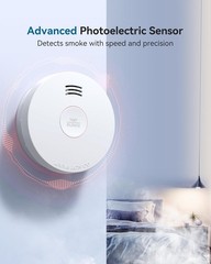2025 NEW SITERWELL 10-Year Sealed Battery Smoke Detector Alarm UL Listed 10PACKS
