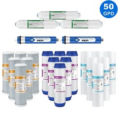 5 Stage 50 GPD RO Reverse Osmosis System Water Filter 1/2/3 Year Replacement Set