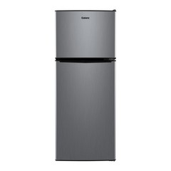 4.6. Cu Ft Two Door Mini Refrigerator with Freezer, Stainless Steel, New