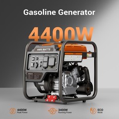 4000-Watt Portable Inverter Generator, Gas Powered Generator for Emergency Home