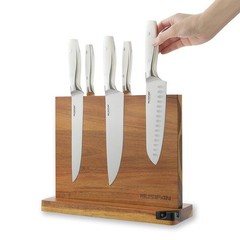Magnetic Knife Block & Holder – Cutlery Display Stand with Sharpener – Kitchen S