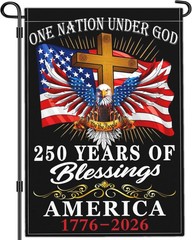 250 Year American Anniversary Garden Flag 250th Anniversary USA Flag Patriotic 4