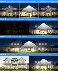 Solar Lights Outdoor Dusk To Dawn LED Motion Sensor Bright Solar Street Lights