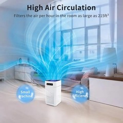 Large Room Air Purifier Home HEPA Washable Filter Air Cleaner for Allergies Pets