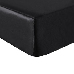 4 Pcs Smooth Satin Silk Sheet Set Deep Pocket Bed Sheet Wrinkle Fade Resistant