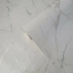 Faux marble stone off white tan gray silver metallic modern Vinyl wallpaper roll