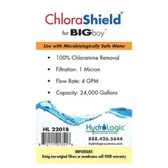 HydroLogic Big Boy Chlorashield Filter HL22018