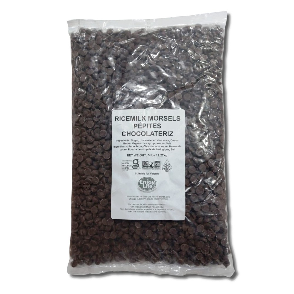 Enjoy Life Ricemilk Chocolate Baking Morsels | Allergy Friendly, Dairy Free, Veg