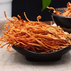 500g Premium Chinese Wild Mushroom Cordyceps Chong Cao Hua Herbal Brew Tea
