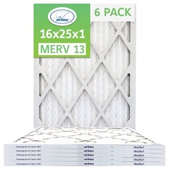 Trion T13-16251-6P – 16″ x 25″ x 1″ Pleated Air Filter (6-Pack), MERV 13