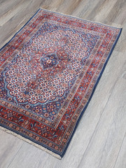 Turkish Silk&Wool Hand Made Bohemian Royal Classic Design, Turkish Rug 3×4.6 Ft
