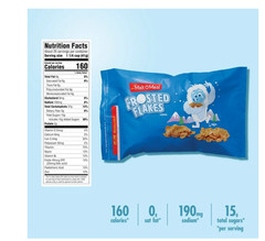 Malt-O-Meal Frosted Flakes Cereal, Family Size, Crunchy 37 oz Resealable Bag