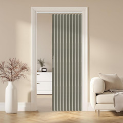 100% Blackout Accordion Door Magnetic Door Curtain Folding Closet Doors Curtain