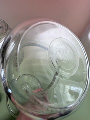 Great Vintage PYREX Double Boiler Clear Glass With Both Lids & Stainless Steel