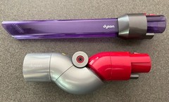 Dyson Newest Tools – Illuminated Light Pipe Crevice Tool & Low Reach Adapter New