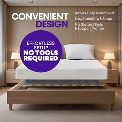 Continental 0.75″ Vertical Mattress Support Wooden Bunkie Board/Slats with Cover