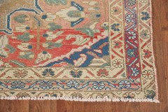 Vintage Traditional Rug 4×6 Hand-knotted Wool Geometric Carpet for Any Room