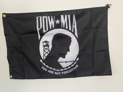 POW MIA Black 2 x 3 Feet 100D Polyester Flag You Are Not Forgotten Veteran bx7