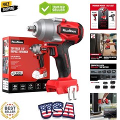 900 Ft-lbs Cordless Impact Wrench, 1/2 Inch Impact Gun Compatible MilWauke 18…