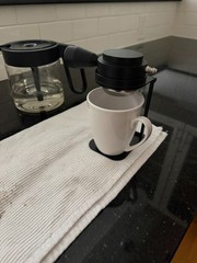 Portable Aluminum Espresso Maker w/ Stand – Brand New – CO2 Powered Black 58mm
