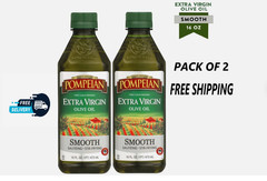 Pompeian Smooth Extra Virgin Olive Oil – 16 fl oz (Pack of 2)