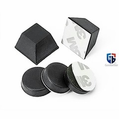 10x Rubber Feet Bumpons, Self Adhesive Pads, Black Round/Square, Small & Large