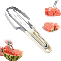 Stainless Steel Watermelon Slicer, 2026 3 IN 1 Watermelon Cutter Knife Server