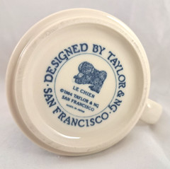 Taylor & NG LE CHIEN The Dog 3.5” High Ceramic Coffee Mug 1984