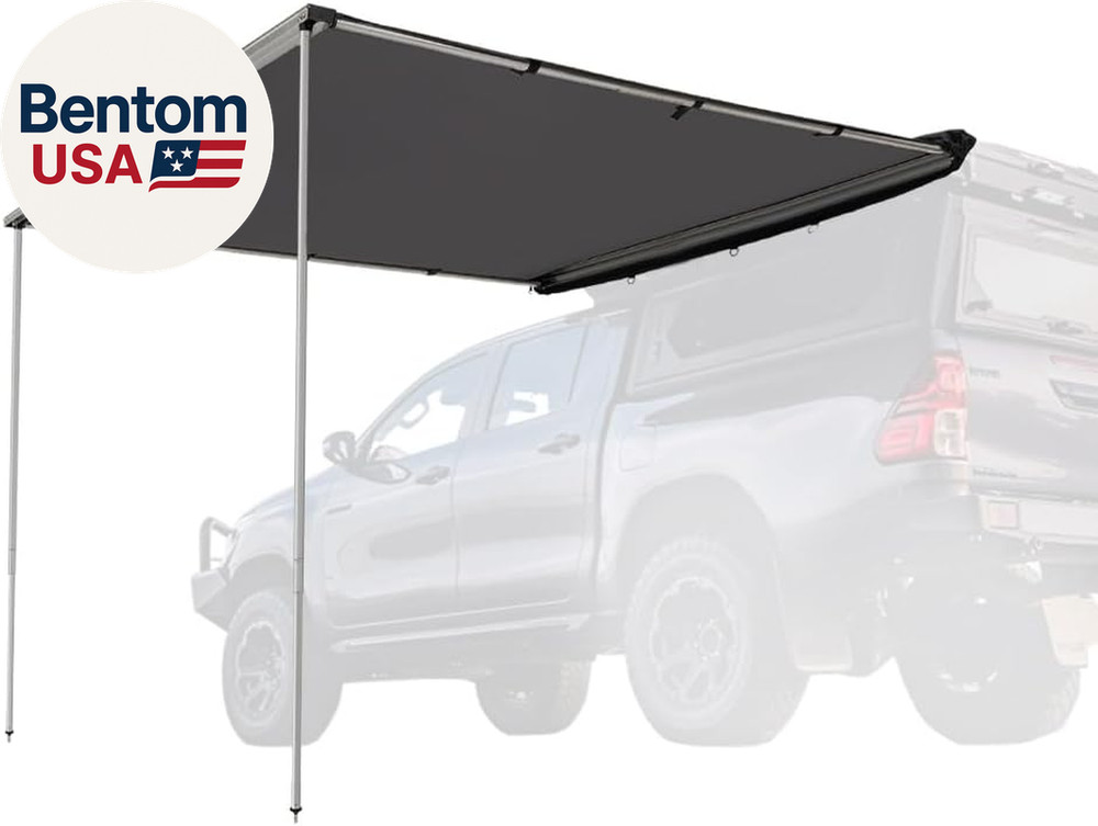 Sanhima Vehicle Awning 4.6Ft X 6.6Ft – Roof Rack Pull Out Side Awning 30Ft² Sun